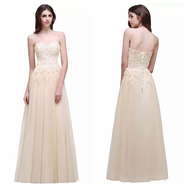 

2019 sweetheart long lace appliques a-line long bridesmaids dresses formal vestidos de bridesmaid prom gowns honor of maid lace up back, White;pink
