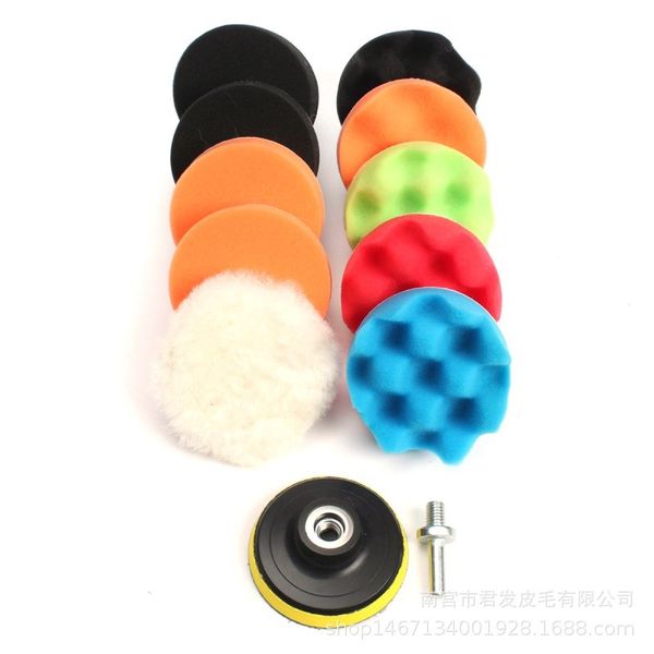 

car polishing pad 3/4/5/6/7 inch 11pcs/set sponge buffing waxing boat car polish buffer drill wheel polisher removes scratches