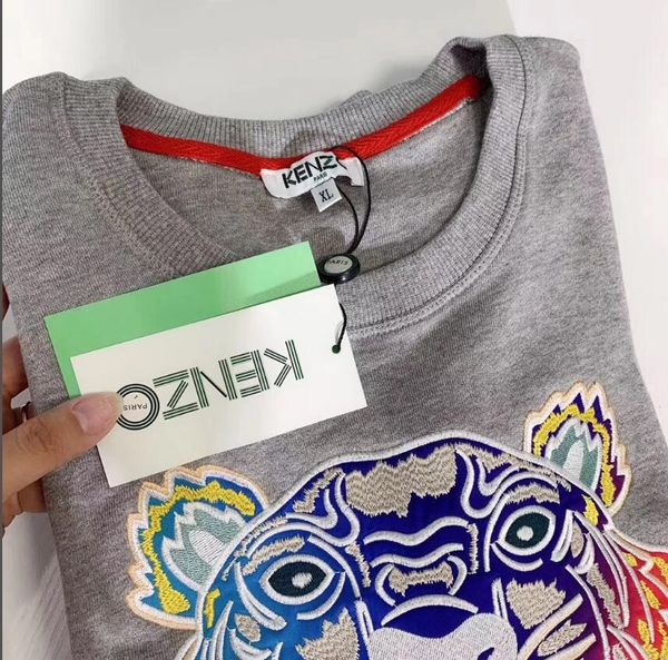 

hip hop embroidered tiger head men's hoodies 2020 spring autumn male casual hoodies sweatshirts men's solid color hoodies sweatshi, Black