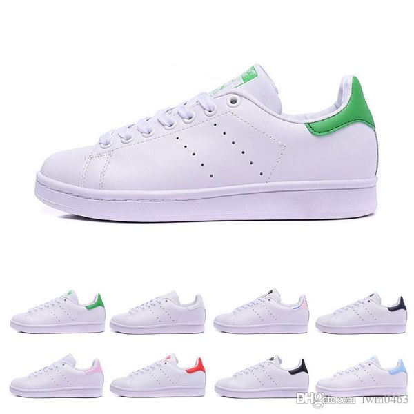 

original stan mens running designer shoes smith women casual outdoor trainers fashion classic green tail sports sneakers 36-45, Black