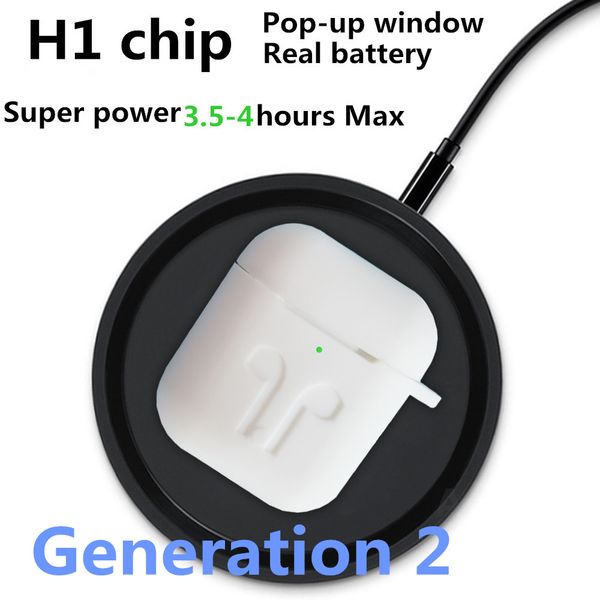 

Super copy h1 chip wirele charging 2th generation tw bluetooth earphone wirele headphone 5d uper ba earbud pk i100 i200 tw