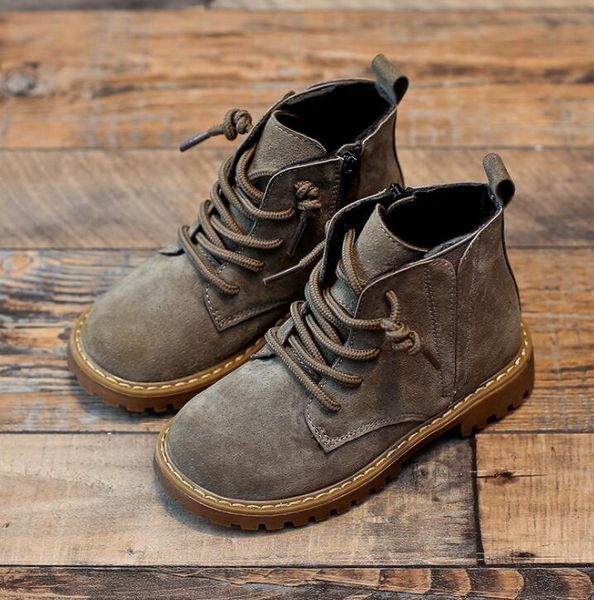 

натуральная кожа дети мартин сапоги мальчиков снегоступы водонепроницаемый теплый меховой детей ботильоны малышей мальчиков зимние кроссовки, Black;grey