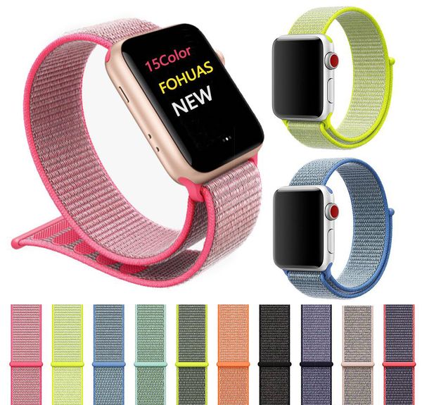 

For apple watch iwatch band 42mm 38mm nylon oft breathable port loop adju table clo ure wri t trap for apple watch 3 2 1