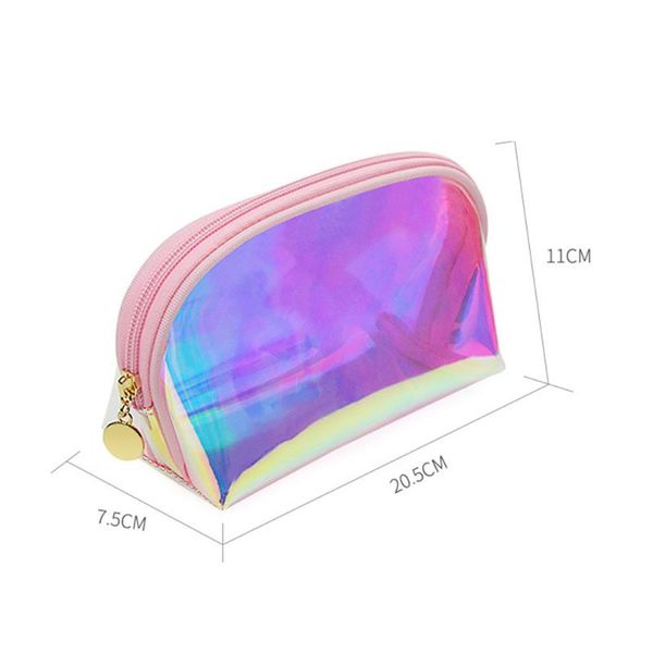 

holographic makeup cosmetic bag large pouch handy pouch pencil toiletries bag xin-shipping