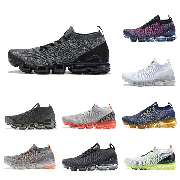 

ale fly 3.0 men women running shoes triple black white blue knit brand new 3s jogging sneakers designer sport shoes us5.5-11