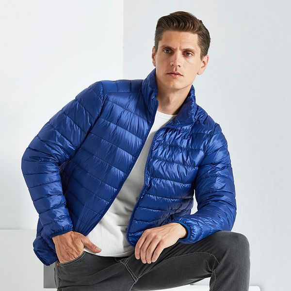 

autumn and winter thin solid color slim casual down clothing no running down, annual main push no shortage 5002, Black