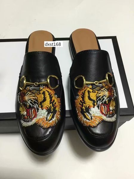 

new sale designer 423513 classic slippery metal buckle beach slippers soft sweetheartsshoes with boxs1, Black