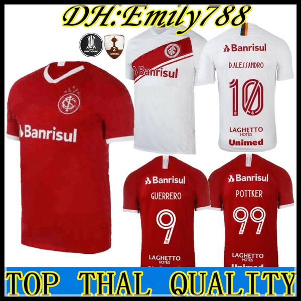 

19 20 brazil club интернациональный футбольный трикотаж red home women 2019 футболка футболка guerrero n. lopez d.alessandro pottker высокое, Black;yellow