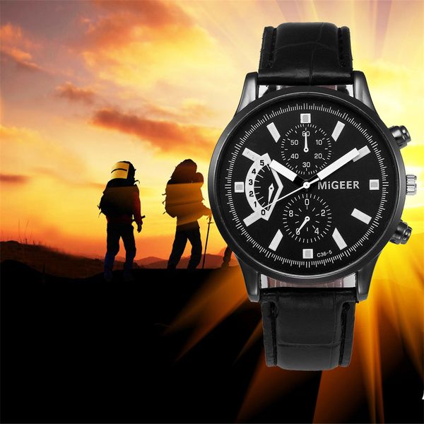 

male's wrist watch retro design leather band analog alloy quartz horloges mannen montre homme 2019 luxe de marque zegarki meskie, Slivery;brown