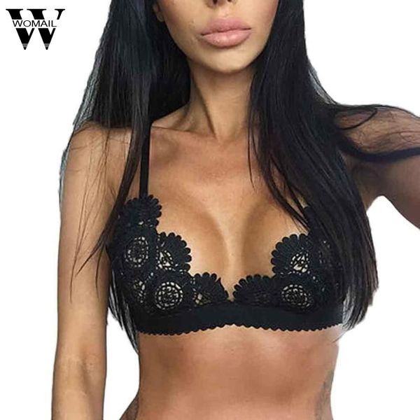 

2017 bra women's fashion vest bandage ultrathin bra crop 4 aug8, Black;white