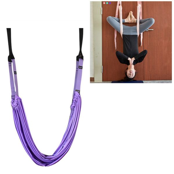 

resistance bands anti-gravity yoga hammock flying swing aerial traction device equipment for pilates body shaping