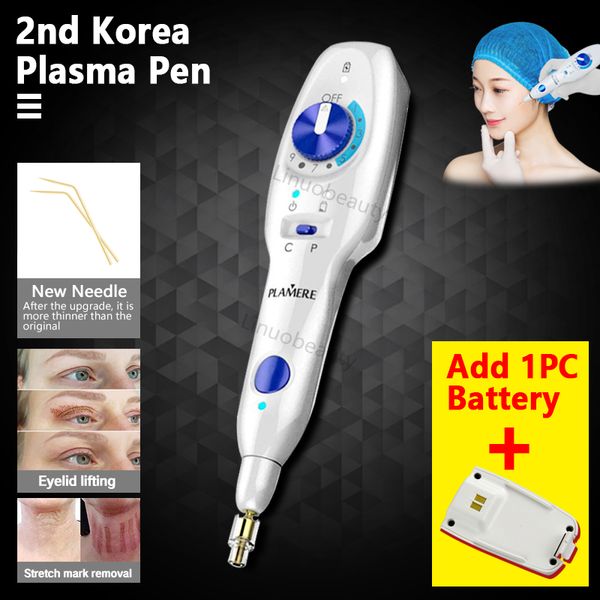 

in stock 2th generation premium plamere fibroblast plasma pen with addtional battery eyelid lift wrinkle skin lifting tightening machine