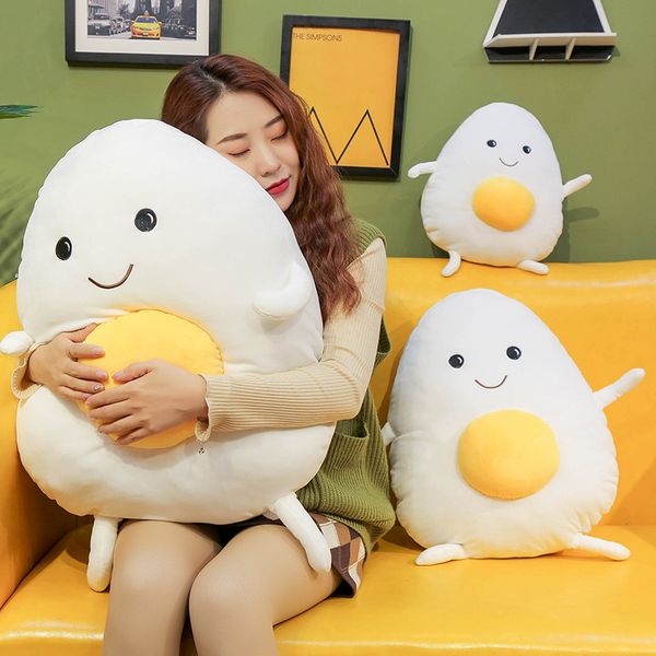 

wholesale and customized creative cartoon duffel doll, cute, dumb and cute, egg and plush pillow cushion