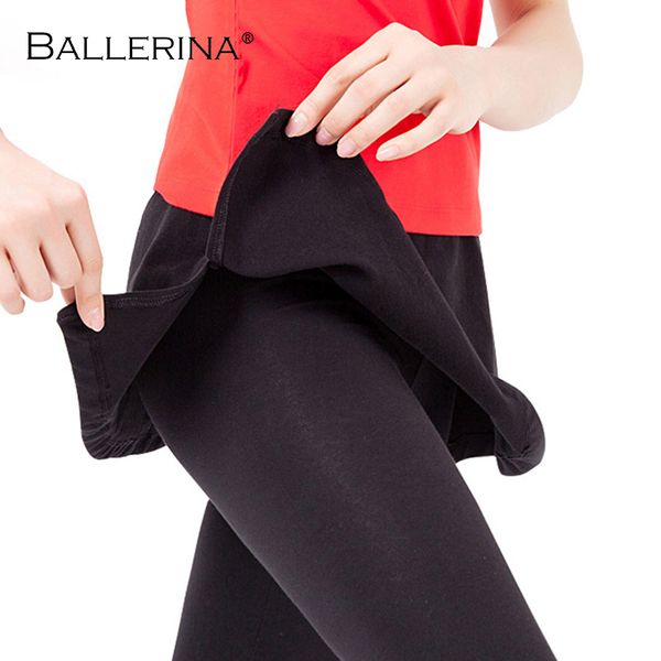 

sports fitness bodybuilding trousers women dance culottes trousers with skirt ballerina 7017, Black;red