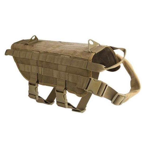 

dog clothing with nylon three colors large tactical dog training equipment vest waistcoat for outdoor combat