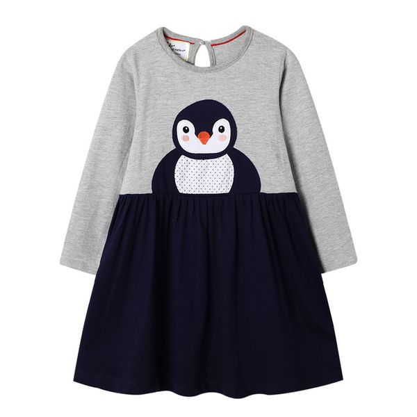 

cenkibeyra girls princess dresses autumn long sleeve party clothing animals kids girl dresses fashion dress baby clothes, Red;yellow
