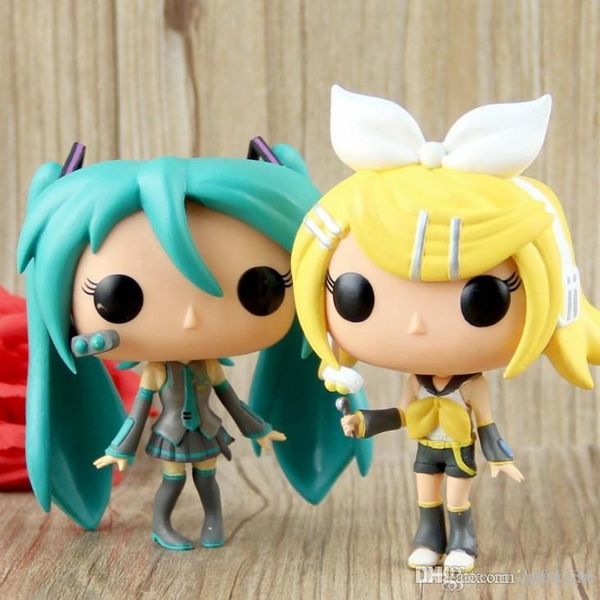 

good cute present funko pop vocaloid - hatsune miku vinyl action figure with box # 37 39 gift doll toy ing