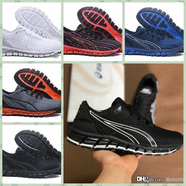 

agq3s1 gel quantum 360 shift stability running shoes black white blue breathable mens trainers fashion breathable sports