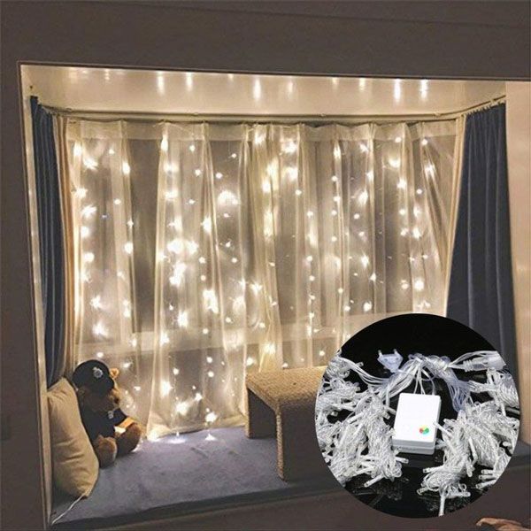 Led Window Curtain String Light 300 Led Light String Fairy Lights
