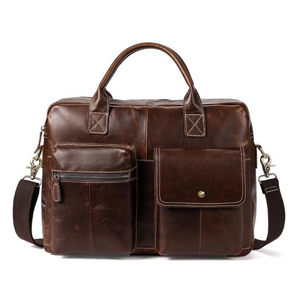 

man genuine leather messenger bag office bags for men single shoulder satchel business affairs briefcase package luxury handbags