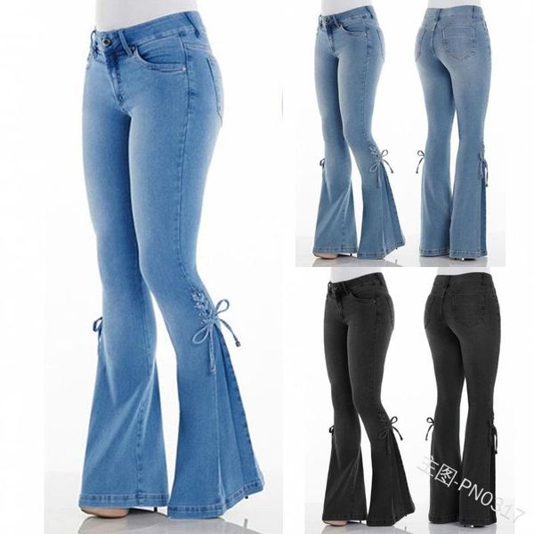 Compre Skinny Jeans Mujer Denim Tallas Grandes Skinny Jeans Mujer