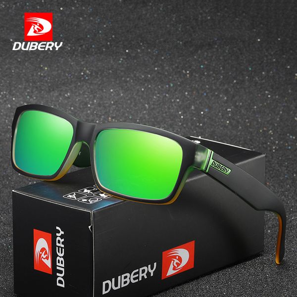 

dubery vintage sunglasses polarized men's sun glasses for men square shades driving black summer oculos male 8 colors model 189, White;black