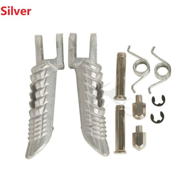 

front footrest foot pegs for gsxr 600 750 1000 2001-2017 2002 03 04 06 07 silver black mablack motorcycle