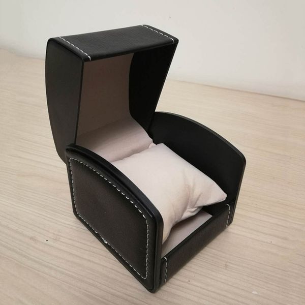

luxury watch black leather box wristwatch gift box, Black;blue