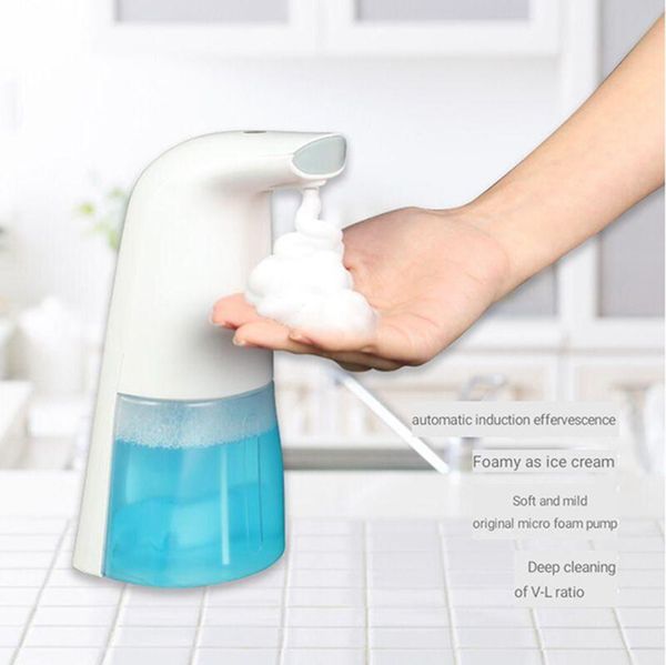 Soap Dispenser mais novo inteligente indução recarregável Infrared Sensor automático Hand Sanitizer Dispensadores de dispensador de sabão líquido IIA54