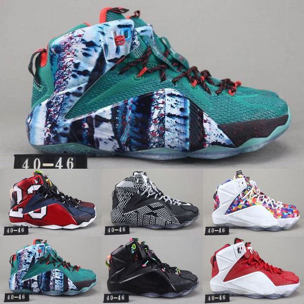 

Оптовые 2019 LeBron 12 A.D EP Уличная обувь для малышей Дети Мужчины Брайант Леброн XII Elite KB