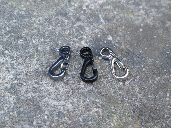 

new spring buckle snap alloy nickel-plating mini key ring carabiner bottle hook paracord camping accessories