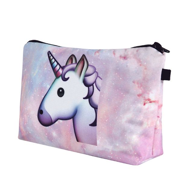 

pink unicorn cosmetic bag handbag multi-function storage travel makeup bag toiletey bags portable for girl women ing