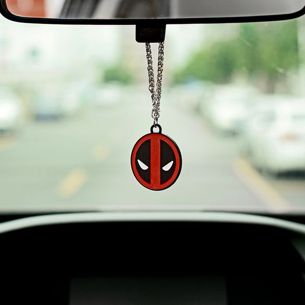 

car pendant for deadpool fashion auto interior car accessories rearview mirror hanging suspension ornament automobile decoration