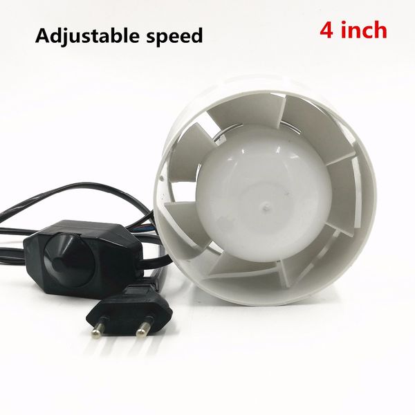 

220v 4 inch mini fan duct fan ceiling ventilation 100mm pipe exhausted ducted extractor blower with speed switch