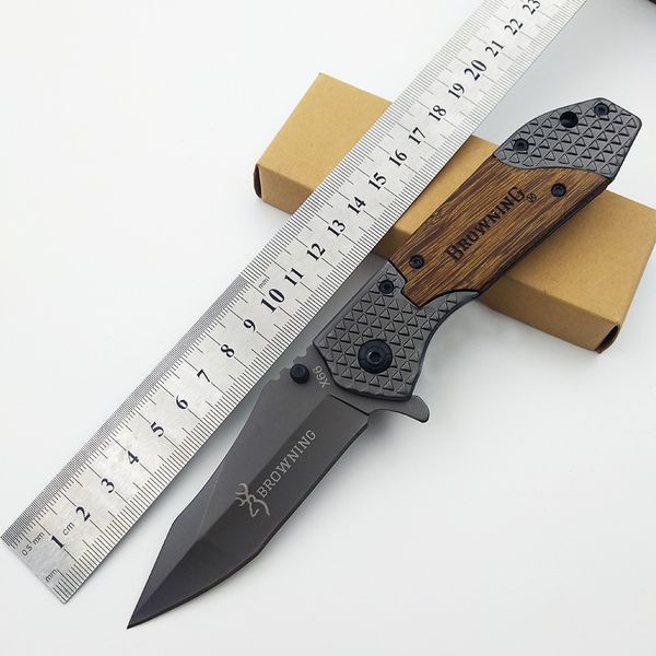 

Browning X66 Складной нож 44С лезвия стали и розового дерева ручки Титановые армии Тактические ножи Отдых Туризм Нож Открытый Самооборона инструмент