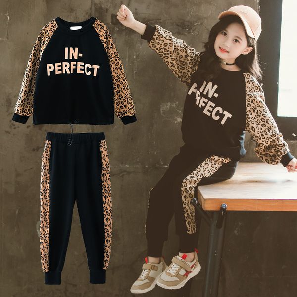 

children girls clothing set 2019 spring teenage suit baby girls dot jacket+pants sets school kids clothes tracksuit, White