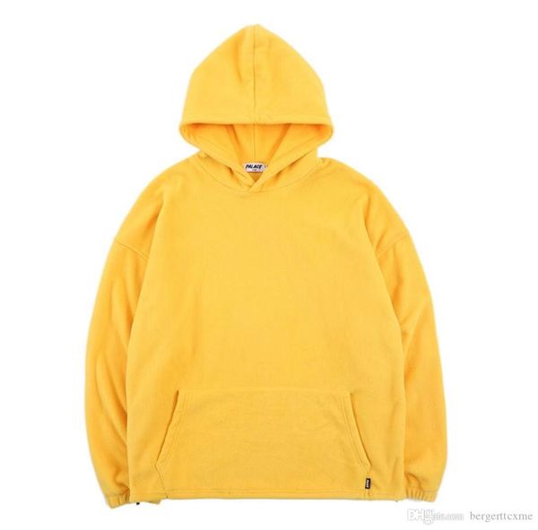 

2019 new palaces men's loose casual fleece plus velvet solid color hooded sweater hoodie s- xl, Black