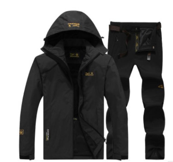 

new ski suit, women's jacket, ski suit, windproof, warm waterproof, emergency clothing, mountaineering suit, Blue;black