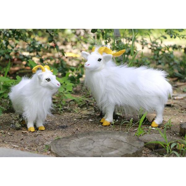 

simulation standing sheep model kid toy yard animal action figure home decor