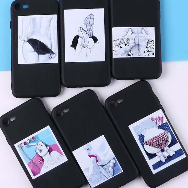 

for iphone 11 pro xs max xr hips female phone case 6 7 8 x plus couple frosted soft cell phone cases