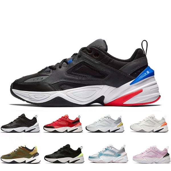 

2019 m2k tekno old dad running shoes women mens trainers fashion black white oreo red blue zapatillas sports designer sneakers size 36-45, White;red