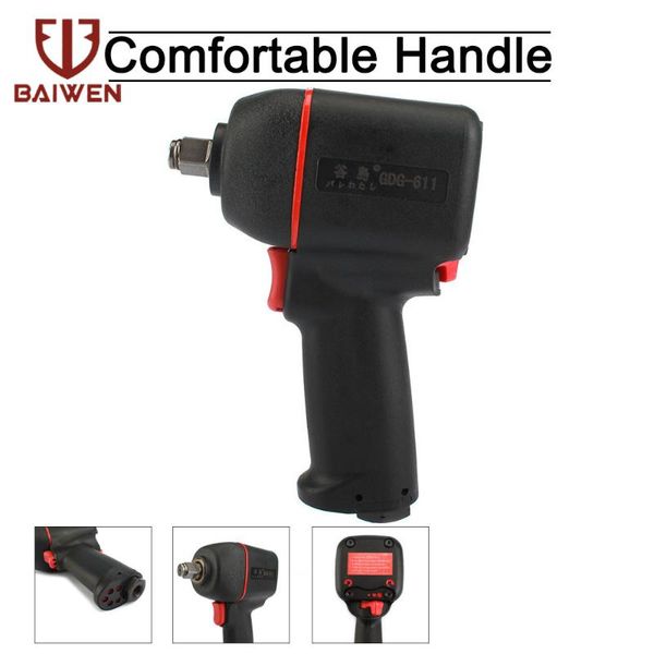 

1/2" mini air impact wrench pneumatic gun garage kit auto repair diy air tools professional comfortable handle wrench