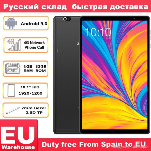 

Teclast P10HD 4G Phone Call таблетка окт сердечник 10,1 дюйма IPS 1920 * 1200 3GB RAM 32GB ROM SC9863A GPS Android 9.0 6000mAh планшетного ПК