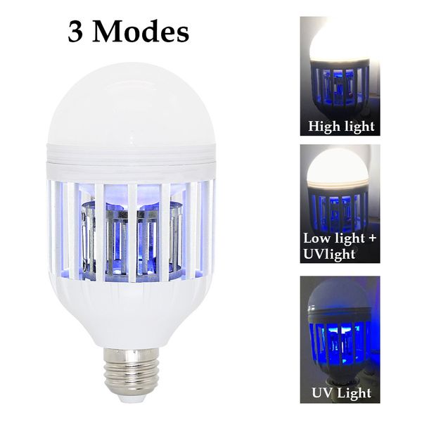 

eu/us 2in1 mosquito killer led bulb lamp 175-220v e27 mosquito killer lamp 15/9w electric trap light against mosquitoes