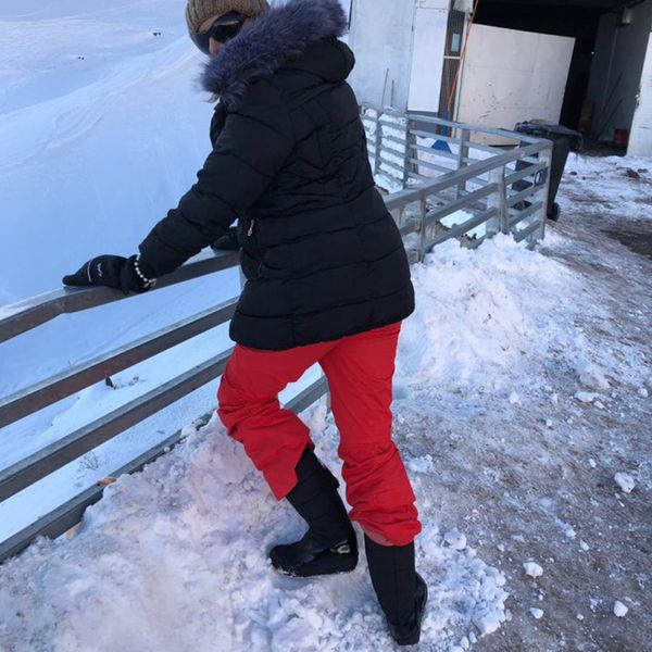 

vtota snow winter warm platform fur fringe wedges heels knee high leather boots bota women shoes mx200324, Black