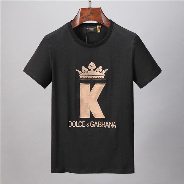 

yy new men's t-shirt box logo brand d&g t-shirt casual shirts embroidery men short sleeve casual shirt men fashion shirts medusat t-shi, White;black