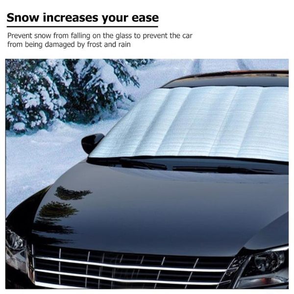 

universal winter car auto front windshield snow ice shield windscreen sunshade cover 150x70cm