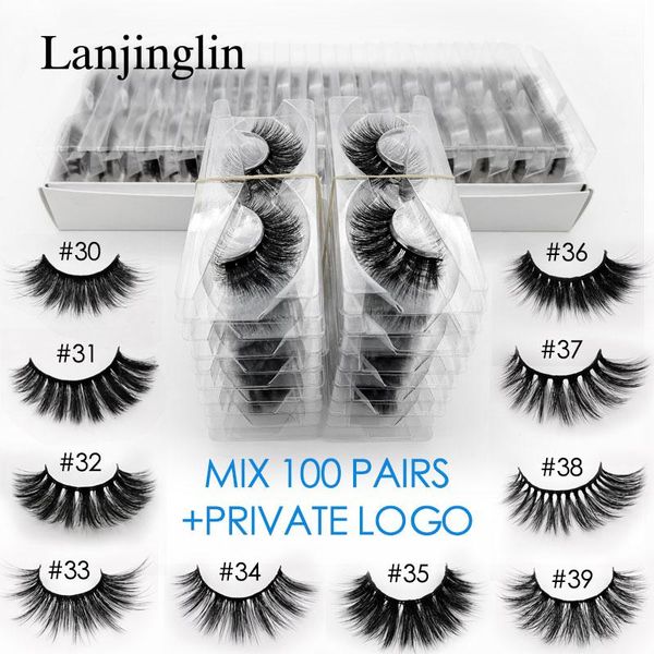 

wholesale 3d mink false eyelashes 20/30/40/50/100 pairs private fake lashes natural long makeup lash extension in bulk1