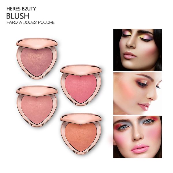 

mineral baked blush blusher face powder long lasting professional contour shadow 4 colors brand heres b2uty