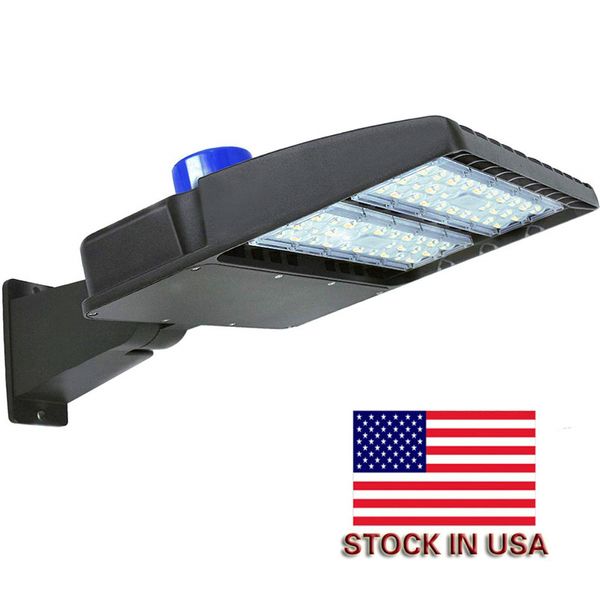 Luci per parcheggi a LED dal design moderno 100W - Super efficienza 5000K AC100-305V LED Luce di inondazione per palo stradale (con fotocellula) per esterni